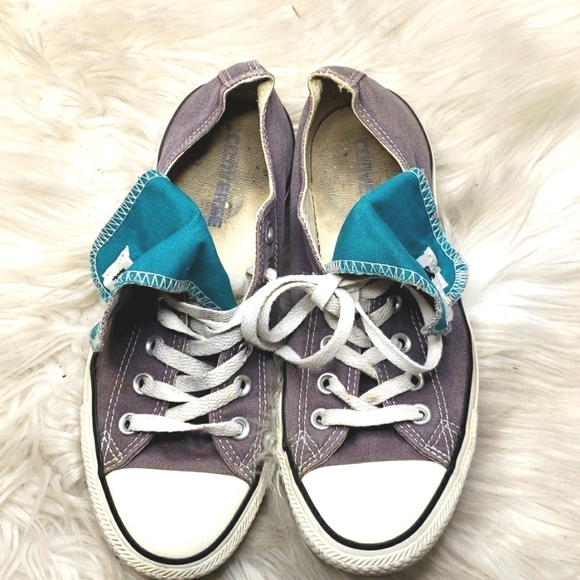 Converse All Star Shoes Snap GreenTongue  6M 8W Gray 132257F Unisex - Picture 3 of 10